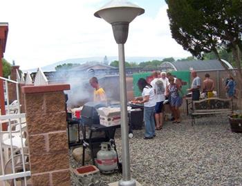 Bar-b-que time before the races