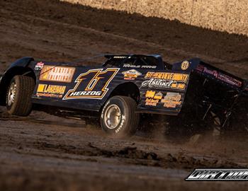 Jeff Herzog clinched the DIRTcar Late Model track championship at the Federated Auto Parts Raceway at I-55 in Pevely, Mo.
