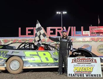 Mark Whitener scored a pair of weekend Super Late Model wins in Pennsylvania aboard the Big Frog Motorsports No. 58 XR1 Rocket Chassis Super Late Model. He topped Friday’s action at Lernerville Speedway before winning Saturday night’s feature at Marion Center Raceway.