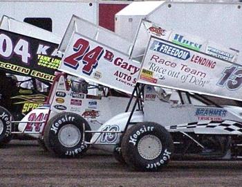 Seth Brahmer, Don Droud, Jr., and Frankie Heimbaugh in the staging area