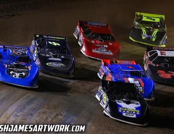 Volusia Speedway Park (Barberville, FL) – World of Outlaws Case Late Model Series – DIRTcar Nationals – February 16th-18th, 2023. (Josh James Artwork)