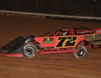 Michael Norris wins the United Late Model Series (Willie & Conda McConnell Memorial) at Lernerville Speedway on Aug. 9