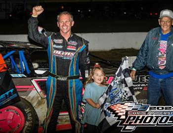 Jason Garver wins at All-Tech Raceway on Saturday, April 27. (Photo credit: Chris Anderson Photos)