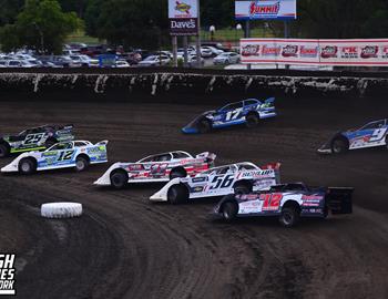 Fairbury Speedway (Fairbury, IL) – Midwest Auto Racing Series (MARS) Late Model Championship – FALS Triple Down Shootout – May 24, 2025. (Josh James Artwork photo)