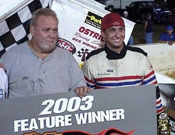 Darren Stewart and car owner Bobby Sparks