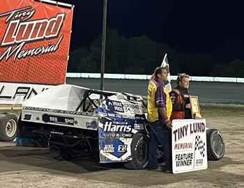 Cody in Victory Lane at Shelby County Speedway (Harlan, Iowa) on September 24.
