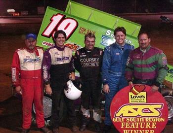 Fast Trax top five (l-r) G Rilat, Brooks, Bell, Sweeney and winner Angelette