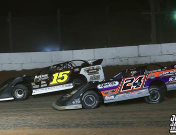 Quincy Raceways (Quincy, IL) – Midwest Auto Racing Series (MARS) Late Model Championship – May 16, 2025. (Josh James Artwork photo)