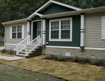 Custom-Built Porch & Brick Skirting