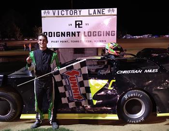 Christian Miles wins at Spoon River Speedway on September 28