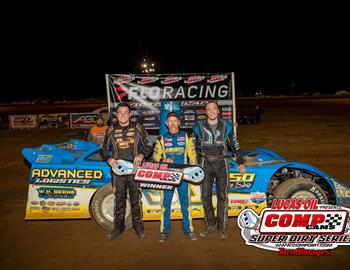 Brian Rickman pocketed $5,000 for his opening round win with the COMP Cams Super Dirt Series (CCSDS) Super Late Models on Friday night at Louisiana’s Boothill Speedway.