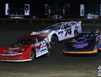 Farmer City Raceway (Farmer City, IL) – World of Outlaws Late Model Series – Illini 100 – April 11th-12th, 2025. (Josh James Artwork)