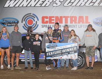 Jayce Reimer and Reimer Racing won the IMCA Stock Car victory at Salt City Racing at the Hutchinson Kansas Fairgrounds on May 23
