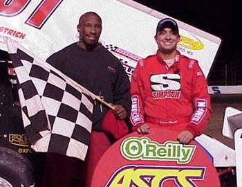 Darren Stewart notched his eighth career ASCS National feature victory