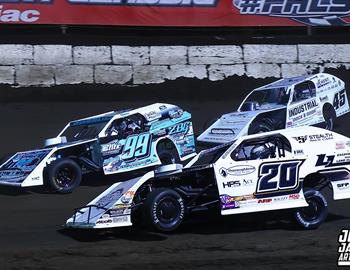 Fairbury Speedway (Fairbury, IL) – Summit DIRTcar Modified Nationals – 35th Annual Prairie Dirt Classic – July 25-26 2025. (Josh James Artwork photo)
