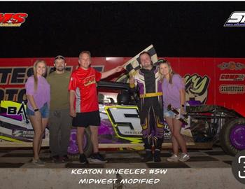 Keaton Wheeler won at Batesville Motor Speedway on May 17.