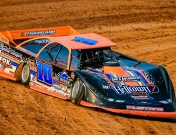 Michael Norris raced to the $5,000 Appalachian Mountain Speedway triumph at Port Royal (Pa.) Speedway on Saturday, June 10. (Jason Walls/wrtspeedwerx.com image)