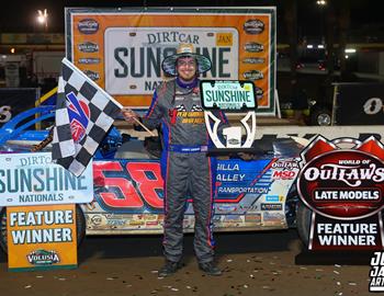 Volusia Speedway Park – World of Outlaw Late Model Series – DIRTcar Sunshine Nationals – January 24-25th, 2025. (Josh James Artwork)
