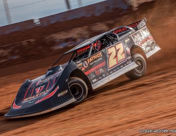 Cherokee Speedway (Gaffney, SC) – Carolina Clash Super Late Model Series & Mid-East Super Late Model Series – Blue/Gray – November 17th, 2024. (Steve Moore Photo)