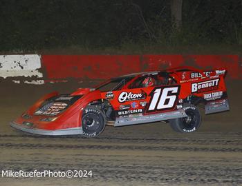 Highland Speedway (Highland, IL) – World of Outlaws – Beat the Heat 40 – August 14th, 2024. (Mike Ruefer Photo) 