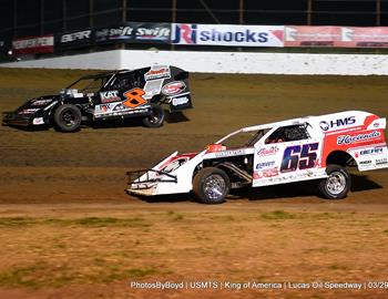 Lucas Oil Speedway (Wheatland, MO) – United States Modified Touring Series (USMTS) – King of America XIV – March 27-29, 2025. (Todd Boyd photo)