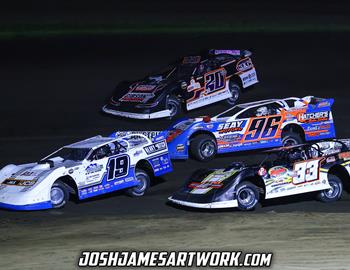 Farmer City Raceway (Farmer City, IL) – World of Outlaws Case Late Model Series – Illini 100 – April 12th-13th, 2024. (Josh James Artwork)