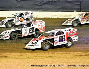 Lucas Oil Speedway (Wheatland, MO) – United States Modified Touring Series (USMTS) – King of America XIV – March 27-29, 2025. (Todd Boyd photo)