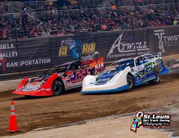 Patrik in action at the Castrol Gateway Dirt Nationals at The Dome at Americas Center (St. Louis, Mo.) on Dec. 14-16.