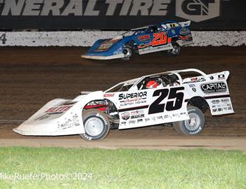 Lucas Oil Speedway (Wheatland, MO) – Lucas Oil Midwest Late Model Racing Association (MLRA) – Spring Nationals – April 12th-13th, 2024. (Mike Ruefer photo)