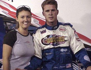 Shane Stewart in victory lane