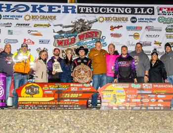 Bobby Pierce won the Dirt Track Bank Super Late Model feature on Saturday, Jan. 4.