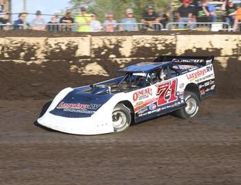 Hudson O’Neal notched a $12,000 victory in Thursday night’s preliminary win during the 52nd annual World 100 at Ohio’s Eldora Speedway. 