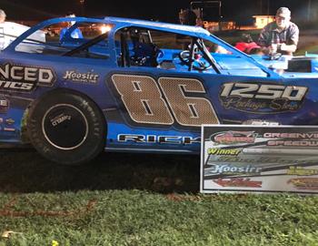Rick Rickman picked up the MSCCS Super Late Model win