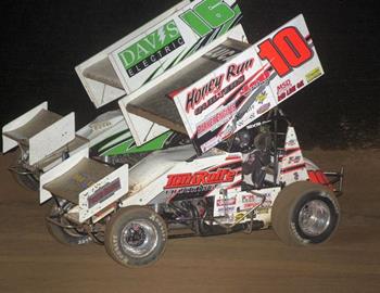 Sammy Swindell (10) and Anthony Nicholson (16)