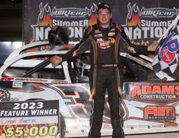 Logan Martin was the DIRTcar Summer Nationals winner at Springfield (Mo.) Raceway on Monday, June 27. (Chase Prather image)