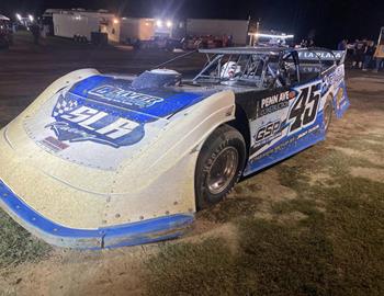 Kyle Hardy collected $5,000 for his Camp Barnes Benefit Race win on Oct. 1 at Georgetown (Del.) Speedway.