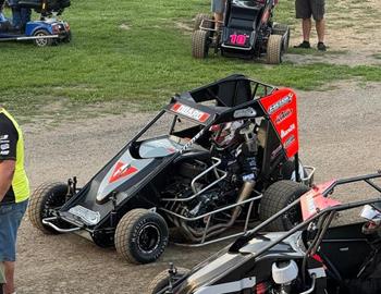 Harrison Robards races at Coles County Speedway (Mattoon, IL) on August 3, 2024.