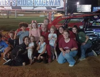 Jimmi Pappie Leonard won feature win #2 of the year at Crowley’s Ridge on August 17