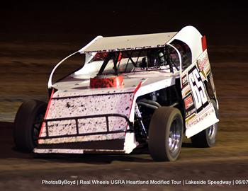 Lakeside Speedway (Kansas City, KS) – USRA Heartland Modified Tour – June 7, 2024. (Todd Boyd photo)