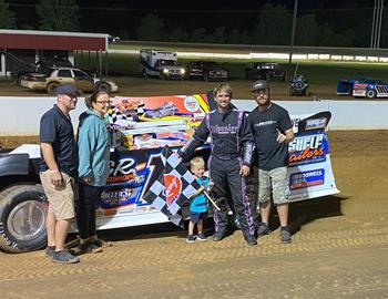 Hunter Peacock raced to the Southern Late Model win in dominating fashion at Cochran (Ga.) Motor Speedway on Saturday night. He received $2,500 for the victory.