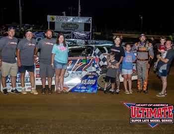 Michael Chilton picked up the ULTIMATE Heart of America Super Late Model win at Richmond (Ky.) Raceway on Saturday, June 24.