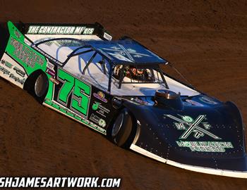 Farmer City Raceway (Farmer City, IL) – World of Outlaws Case Late Model Series – Illini 100 – April 12th-13th, 2024. (Josh James Artwork)