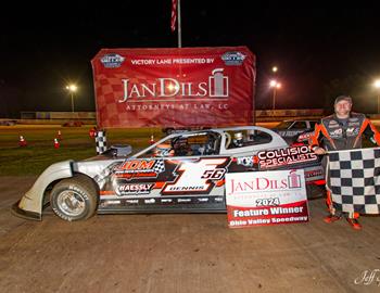 James Dennis visited Victory Lane at Ohio Valley Speedway for his first ever late model win on May 24. 