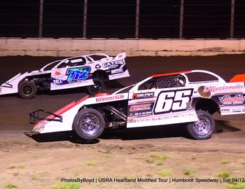 Humboldt Speedway (Humboldt, KS) – USRA Heartland Modified Tour – Battle at the Bullring – April 11th-13th, 2024. (Todd Boyd photo)