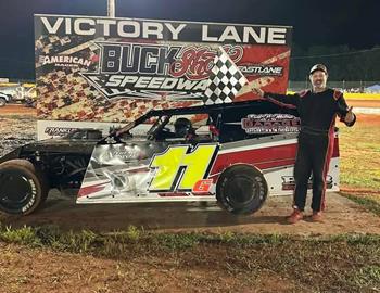 Russ Gabbert won at Buckshot Speedway on May 31.