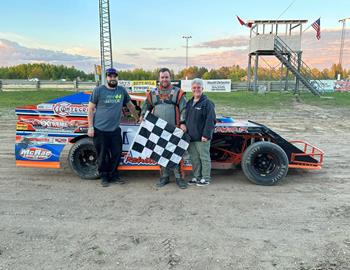 Brandon Rehill won at Emo Speedway on June 8