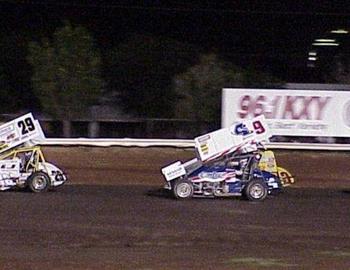 Main event paces down the backstretch