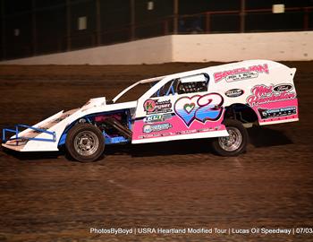 Lucas Oil Speedway (Wheatland, MO) – USRA Heartland Modified Tour (HMT) – July 3, 2025. (Todd Boyd photo)