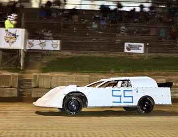 Justin Massie gets the victory in the Super Stocks on Indiana Open wheel Racing Fest Night