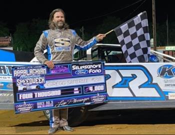 Gregg Satterlee hustled to the $4,000 Appalachian Mountain Speedweek victory on Sunday, June 11.